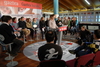 Foto: El discurso de inicio del acto lo realiz una representante de EGI , Irati Gondra 
