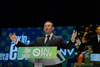 Foto: El Lehendakari Ibarretxe interviene en el acto 